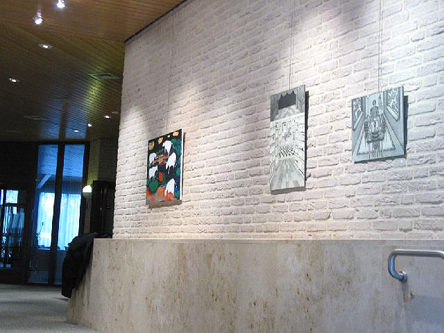 links helen van Domselaar, rechts Emmie Muller